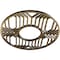 Ekena Millwork Empire Architectural Grade PVC Pierced Ceiling Medallion, Antiqued Brass, 28"OD x 10 1/4"ID x 3/4"P CMPP28EPABS - alternate 2